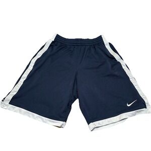 Nike Navy Blue Athletic Shorts with White Trim